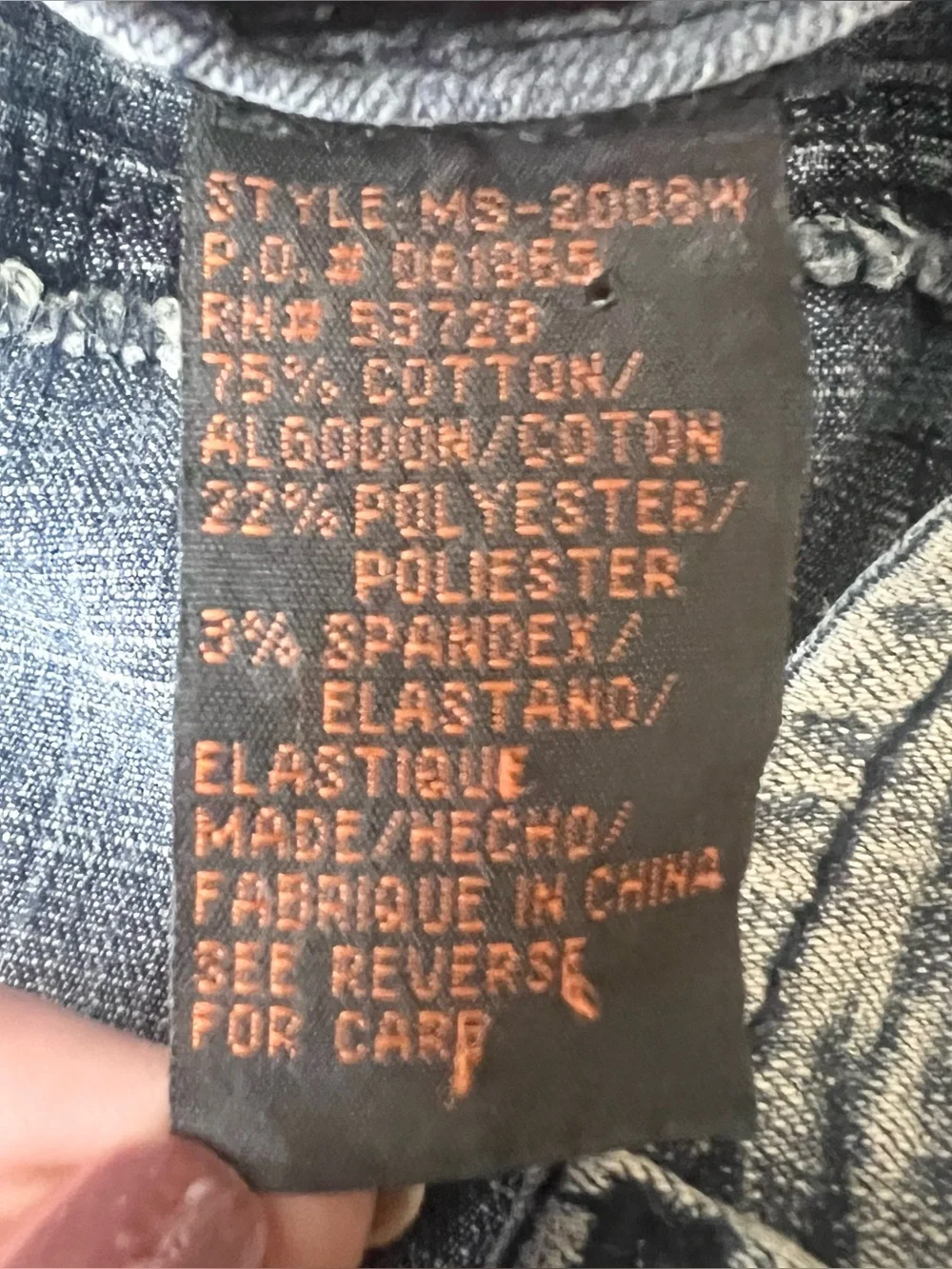 Vintage Y2K Dollhouse Button Fly Distressed Denim Mini Skirt Size 9/10